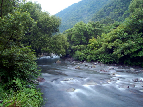 키지테이 호에이소 료칸앞을 흐르는 강물