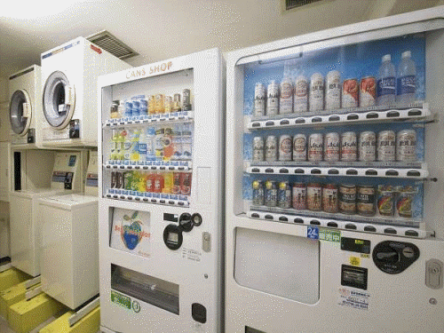 호텔 내 자판기, 동전세탁기