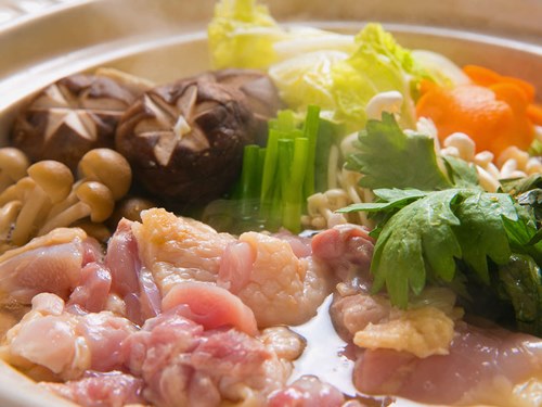 벳부코라쿠 요리 일례 - 지도리나베